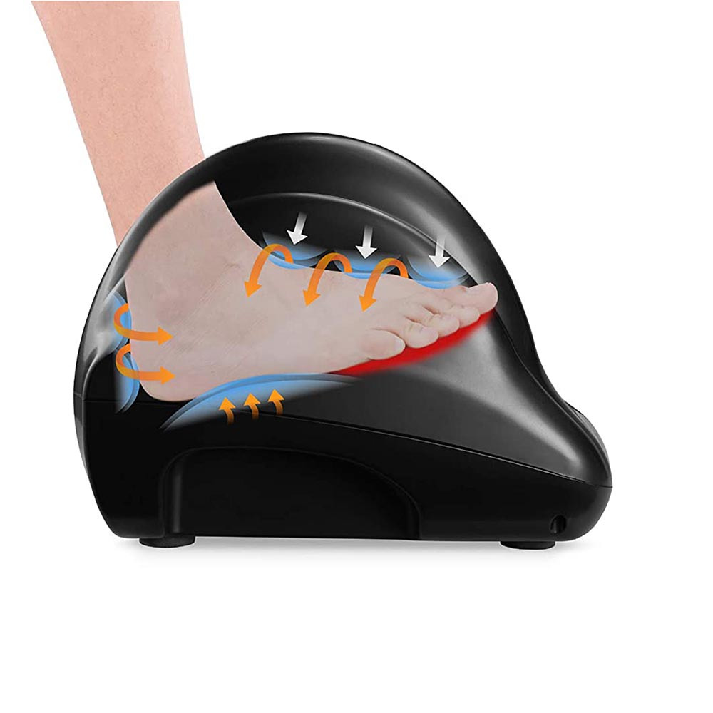 použitie masážneho prístroja na nohy